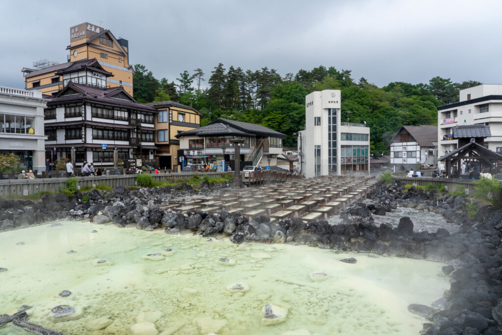 Yubatake at Kusatsu Onsen