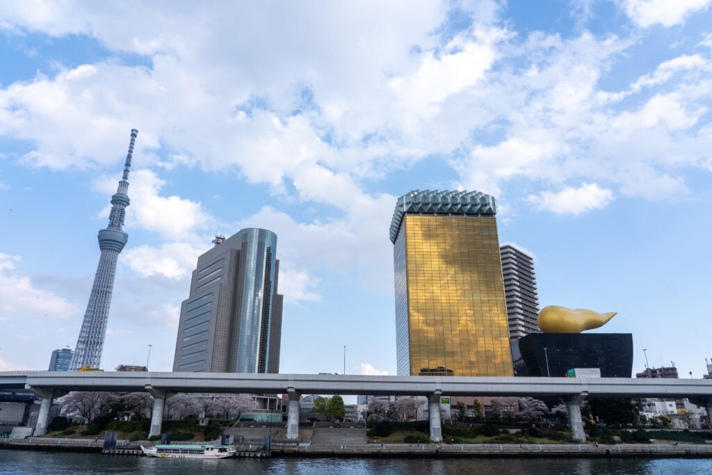 Tokyo Skytree, Asahi Beer Tower and Asahi Beer Hall