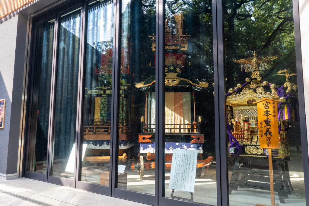 Dashi display facility at Akasaka Hikawa Shrine